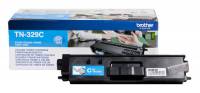 Brother TN329C Cyan Lasertoner, 6.000 sider