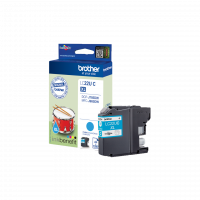 Brother LC22UC Cyan Bl&aelig;kpatron, 1.200 sider