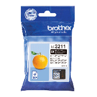 Brother LC3211BK Sort Bl&aelig;kpatron, 200 sider