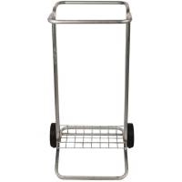 Affaldsstativ med hjul kraftig model 100L s&oslash;lv