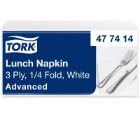 Tork 477414 Advanced Soft servietter 33x33cm hvid 150stk