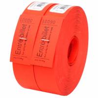 Ferco entrebilletter i r&oslash;d nr. 1-1000