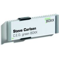 Durable INFO SIGN d&oslash;r- og v&aelig;gskilt i st&oslash;rrelsen 149x52,5 mm i farven s&oslash;lv