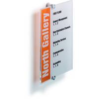 Durable CRYSTAL SIGN d&oslash;rskilt i st&oslash;rrelsen 210x297 mm i farven transparent