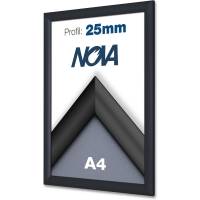 Twinco v&aelig;gramme med 25 mm profil i A4 i farven sort