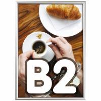 Twinco Twin Light snapramme i st&oslash;rrelsen 50x70 cm B2 i farven alu