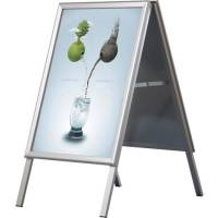 ALU-LINE Standard skiltestander nr. 117 i A2 i farven alu