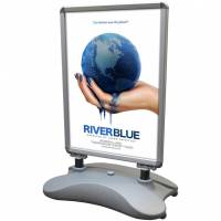 Wind-sign Waterbase A1 gadeskilt gr&aring;