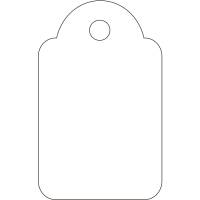 Apli h&aelig;ngem&aelig;rker 18x29mm hvid 1000stk