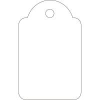 Apli h&aelig;ngem&aelig;rker 22x35mm hvid 500stk