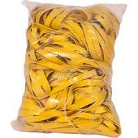 Roliba H-form gummi-dokumentb&aring;nd gul 100stk