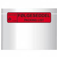 Følgeseddellomme C5 225x165mm 1000stk