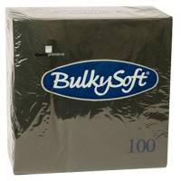 BulkySoft servietter 40x40cm sort 100stk