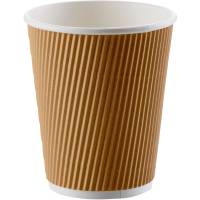 Ripple Wall kaffeb&aelig;ger 25cl brun 25stk
