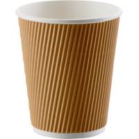 Ripple Wall kaffeb&aelig;ger 40cl brun 25stk