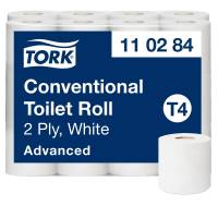 Toiletpapir Tork Advanced T4 2-lags Hvid pk/24 - 110284