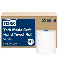 Tork 290016 Matic Soft H1 h&aring;ndkl&aelig;derulle hvid 6ruller