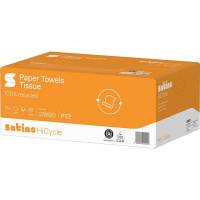 Satino HiCycle h&aring;ndkl&aelig;deark 2lags 25x33cm hvid 24x128ark