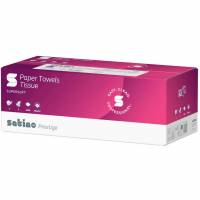 Satino Prestige h&aring;ndkl&aelig;deark 2lags 20,6x24cm hvid 3000ark