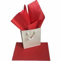 Silkepapir 75x50cm 14g Scarlet Red 24ark