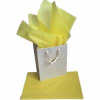 Silkepapir 75x50cm 14g lysegul 24ark