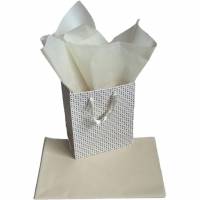 Silkepapir 75x50cm 17g creme 24ark