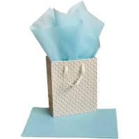 Silkepapir 75x50cm 14g Ice Blue 24ark