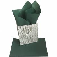 Silkepapir 75x50cm 17g flaskegr&oslash;n 24ark