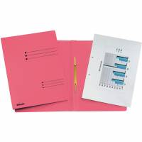 Esselte arbejdsmappe i A4 i farven lys r&oslash;d