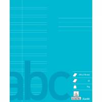 Bantex skoleh&aelig;fte 17x21cm 12 linjer turkis