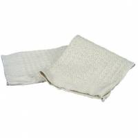 Gulvklud vaffelv&aelig;vet i 50x45 cm i hvid