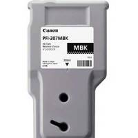 Canon PFI-207MBK 8788B001AA Mat Sort Bl&aelig;kpatron, 300 ml