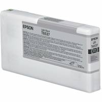 Epson T6537 C13T653700 Lys Sort Bl&aelig;kpatron, 200 ml