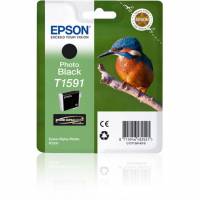 Epson T1591 C13T15914010 Foto Sort Bl&aelig;kpatron, 17 ml