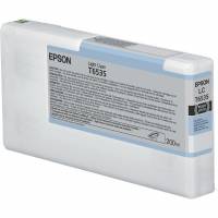 Epson T6535 C13T653500 Lys Cyan Bl&aelig;kpatron, 200 ml