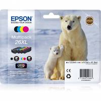Epson 26XL C13T26364010 Multipakke Bl&aelig;kpatron, 700 sider