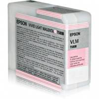 Epson T580B C13T580B00 Lys Magenta Bl&aelig;kpatron, 80 ml