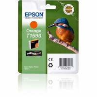 Epson T1599 C13T15994010 Orange Bl&aelig;kpatron, 17 ml