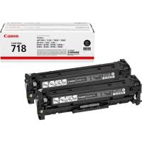 Canon 718 2662B005AA Sort Lasertoner, 2 x 3.400 sider