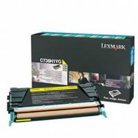 Lexmark C736H1YG Gul Lasertoner, 10.000 sider