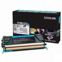 Lexmark X748H1CG Cyan Lasertoner, 10.000 sider