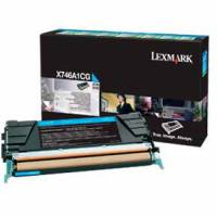 Lexmark X746A1CG Cyan Lasertoner, 7.000 sider