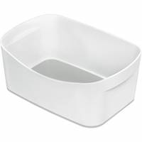Leitz MyBox &aelig;ske uden l&aring;g i st&oslash;rrelsen medium i farven hvid/gr&aring;