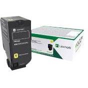 Lexmark 74C20Y0 Gul Lasertoner, 3.000 sider