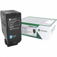 Lexmark 75B20C0 Cyan Lasertoner, 10.000 sider