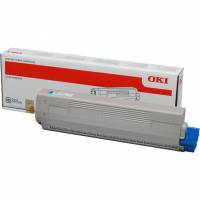OKI 46443103 Cyan Lasertoner, 10.000 sider