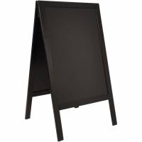 Securit gadeskilt 70x120cm sort