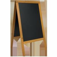 Securit gadeskilt i st&oslash;rrelsen 70x120 cm i farven sort/natur