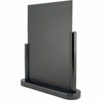 Securit kridttavle bordskilt 40x32x7cm sort