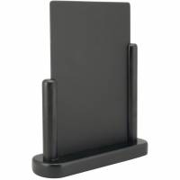 Securit kridttavle bordskilte 30x25x6cm sort